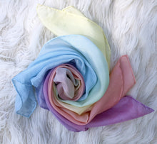 Load image into Gallery viewer, Lazure Pastel Rainbow Waldorf Playsilk