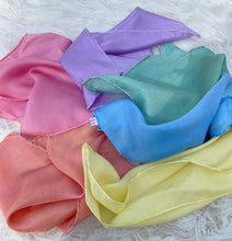 Load image into Gallery viewer, Set of 6 Rainbow Pastel Playsilks