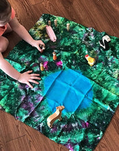 Load image into Gallery viewer, Wildflowers Playful Farm Pond Playsilk