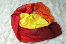 Load image into Gallery viewer, Ombré Fire Striped Playsilk ~ Red Orange Yellow