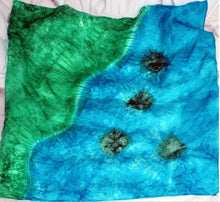 Load image into Gallery viewer, Corner Farm Pond with LilyPads Playsilk