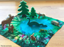 Load image into Gallery viewer, Wildflowers Playful Farm Pond Playsilk