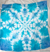 Load image into Gallery viewer, Winter Snowflake Playsilk ~ Blues!