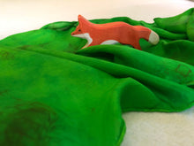 Load image into Gallery viewer, Green Grass Multicolor Playsilk ~ Green Spring Easter