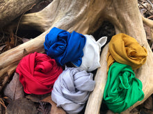 Load image into Gallery viewer, Set of 6 Holiday Color Playsilks ~ Red, Green, Gold, Silver, Blue, White ~