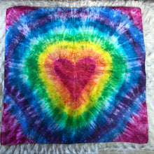 Load image into Gallery viewer, Rainbow Tie Dye Heart Playsilk
