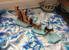 Load image into Gallery viewer, Winter Snowflake Playsilk ~ Blues!