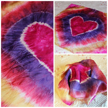 Load image into Gallery viewer, Tie Dye Heart Playsilk