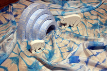 Load image into Gallery viewer, Winter Snowflake Playsilk ~ Blues!