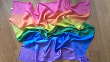 Load image into Gallery viewer, Striped Bright Rainbow Playsilk