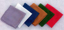 Load image into Gallery viewer, Set of 6 Holiday Color Playsilks ~ Red, Green, Gold, Silver, Blue, White ~