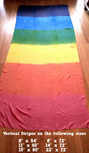 Load image into Gallery viewer, Striped Bright Rainbow Playsilk