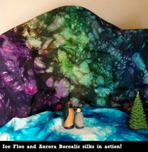 Load image into Gallery viewer, Aurora Borealis Northern Lights Playsilk