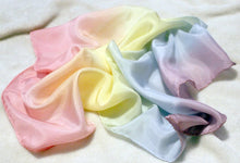 Load image into Gallery viewer, Striped Playsilk Pastel Rainbow ~ Ombré