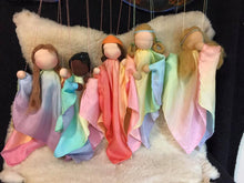 Load image into Gallery viewer, Striped Playsilk Pastel Rainbow ~ Ombré