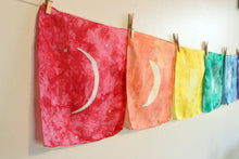 Load image into Gallery viewer, Rainbow Moon Phase Banner Playsilk