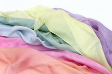 Load image into Gallery viewer, Set of 6 Rainbow Pastel Playsilks
