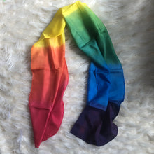Load image into Gallery viewer, Striped Bright Rainbow Playsilk