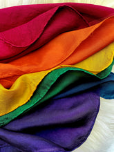 Load image into Gallery viewer, Set of 6 Rainbow Jewel Tone Playsilks