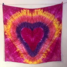Load image into Gallery viewer, Tie Dye Heart Playsilk