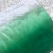 Load image into Gallery viewer, Holiday Ombré Green White Playsilk Scarf