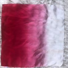 Load image into Gallery viewer, Holiday Ombré Red White Playsilk Scarf