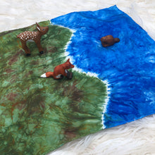 Load image into Gallery viewer, Lake at the Edge of the Forest Playsilk
