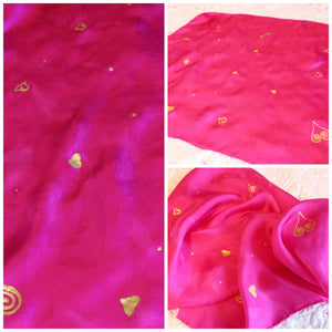 Valentine Painted Heart Playsilk ~ Choose Your Color!