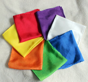 Set of 7 Waldorf Color Of The Day Playsilks