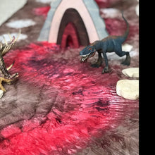 Load image into Gallery viewer, Dinosaur Lava Mesozoic Era Playsilk
