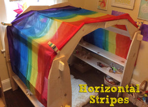 Rainbow Playstand Canopy Playsilk