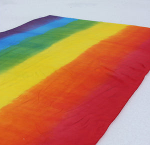 Striped Bright Rainbow Playsilk