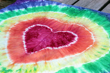 Load image into Gallery viewer, Rainbow Tie Dye Heart Playsilk
