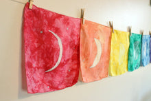 Load image into Gallery viewer, Rainbow Moon Phase Banner Playsilk
