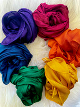 Load image into Gallery viewer, Set of 6 Rainbow Jewel Tone Playsilks
