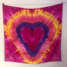 Load image into Gallery viewer, Tie Dye Heart Playsilk
