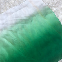 Load image into Gallery viewer, Holiday Ombré Green White Playsilk Scarf
