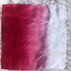 Holiday Ombré Red White Playsilk Scarf